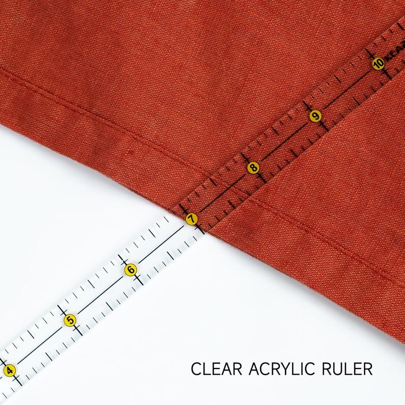 KEARING 1/2" x 12" Pocket Quilting Ruler, Non-Slip Acrylic Sewing Ruler for Cutting Fabric, Clear Mini Quilting Ruler for Pattern Making and Sewing - Image 2